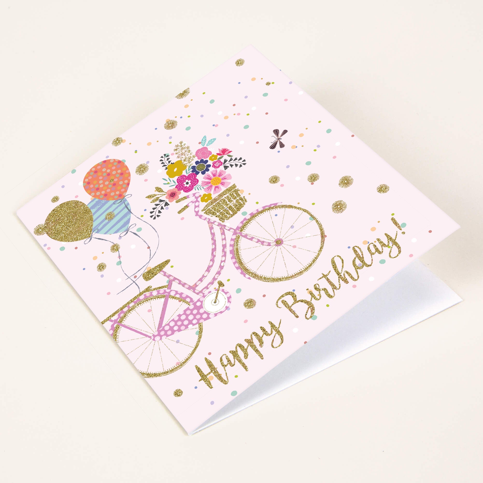 Floral Bicycle Wrap Tag