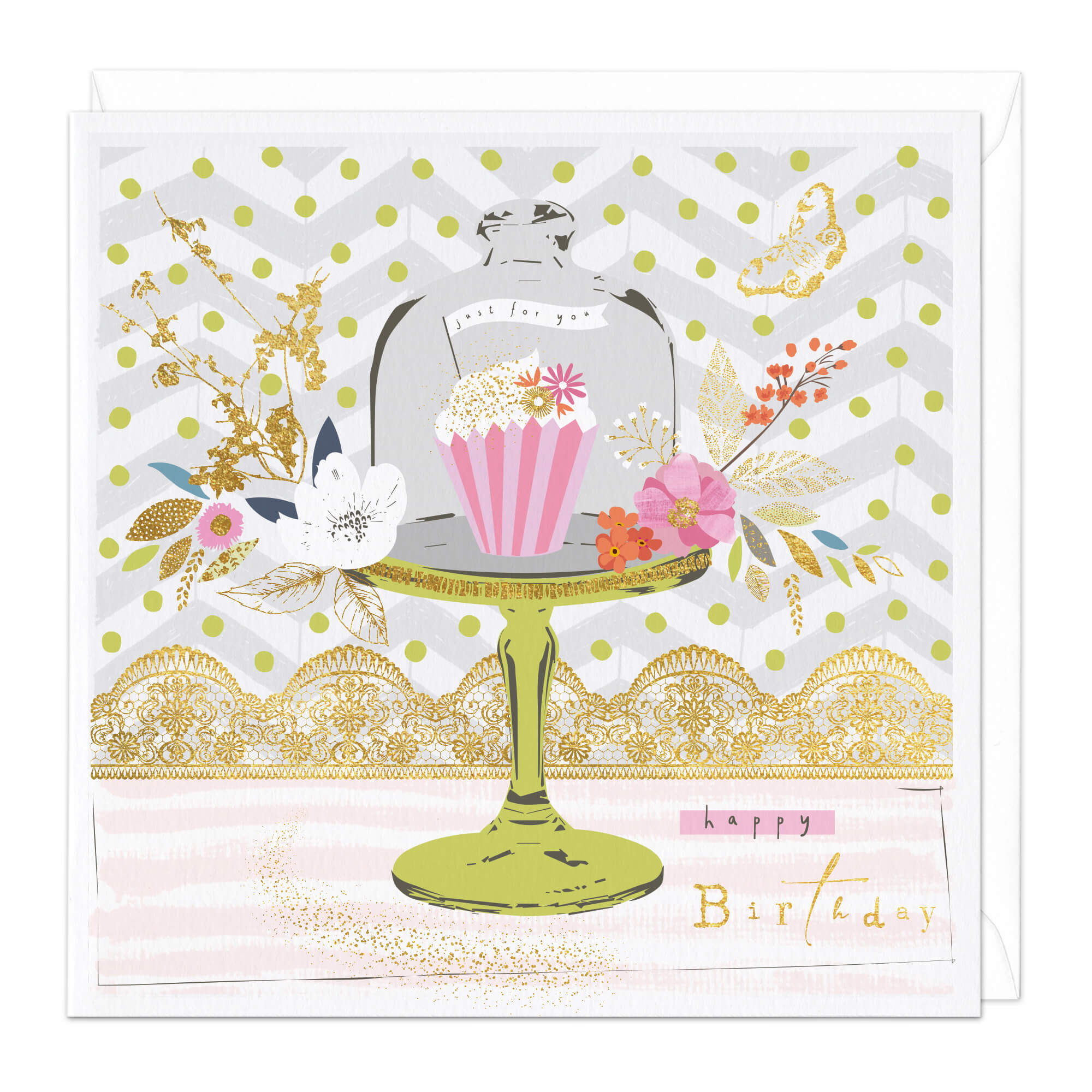 Bell Jar Cupcake Birthday Card