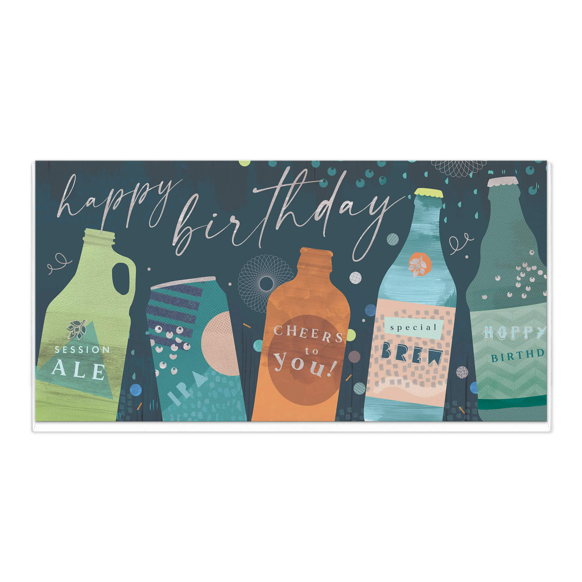 Birthday Beers Slim Birthday Card