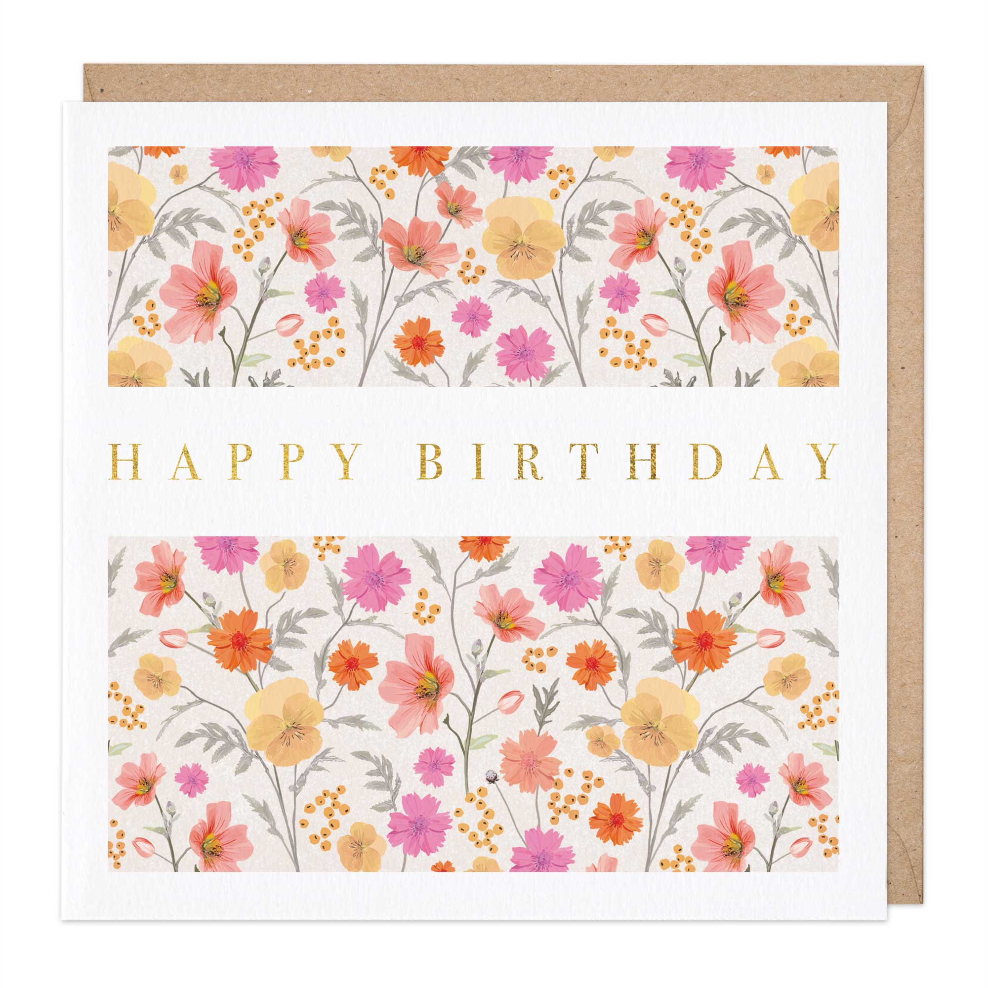 Daisy Pink Birthday Card