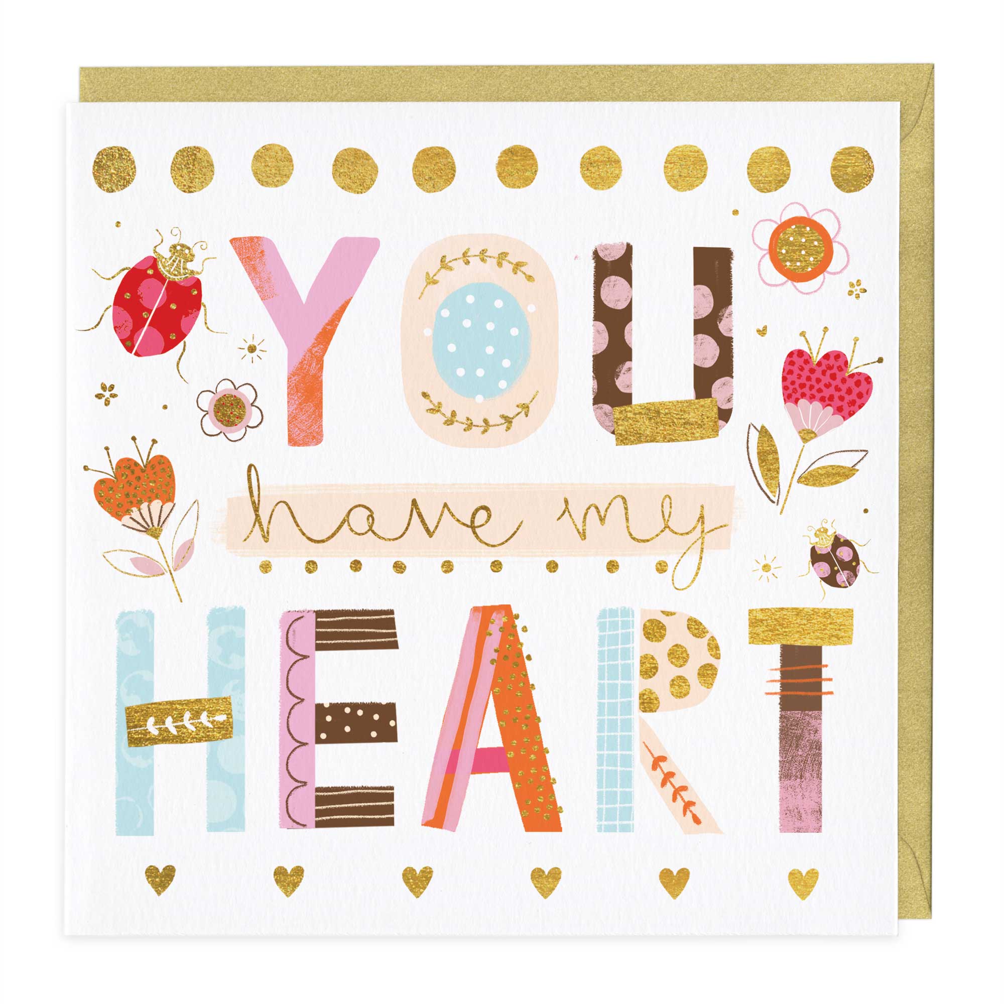 You Have My Heart Patchwork Card