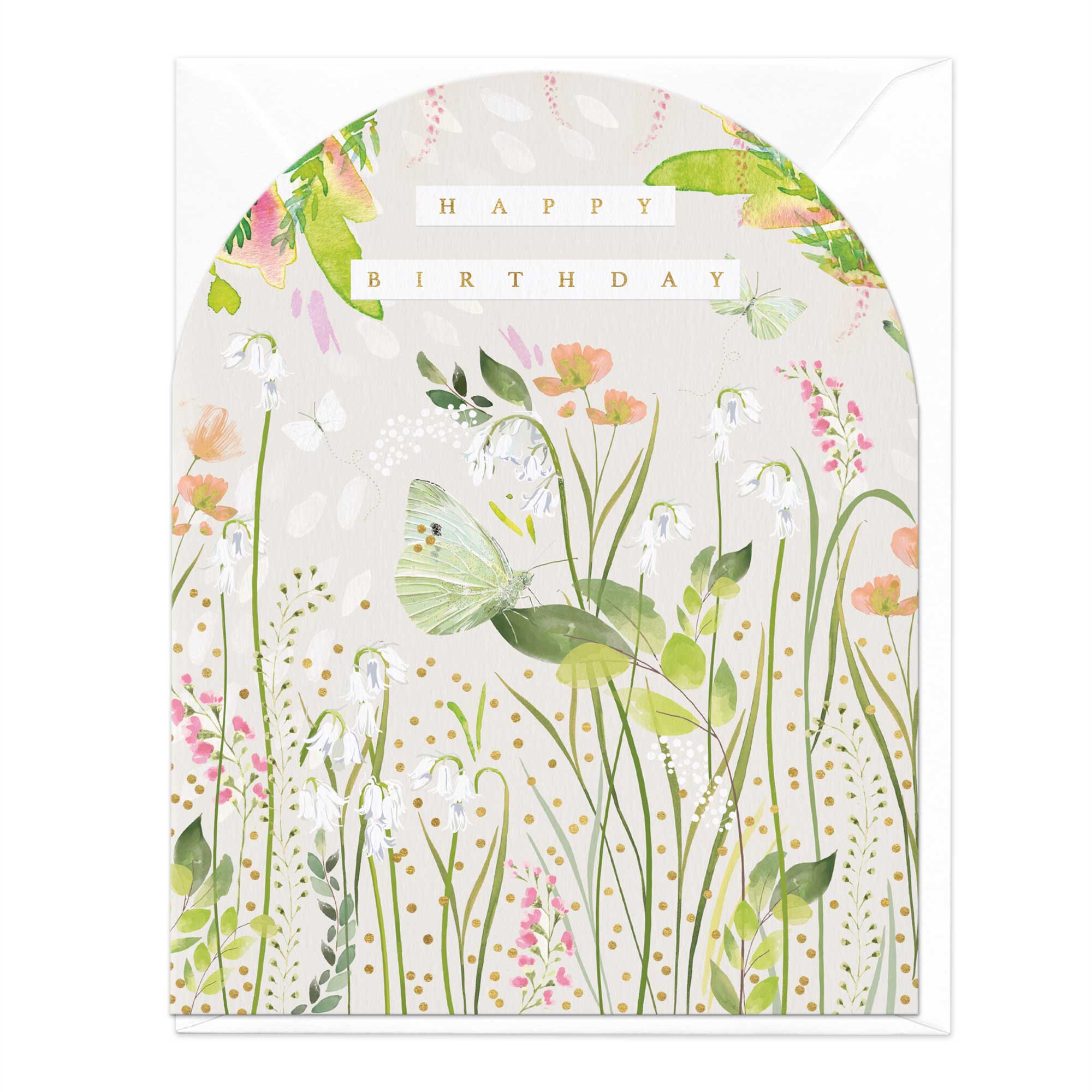 Butterfly Meadow Birthday Card