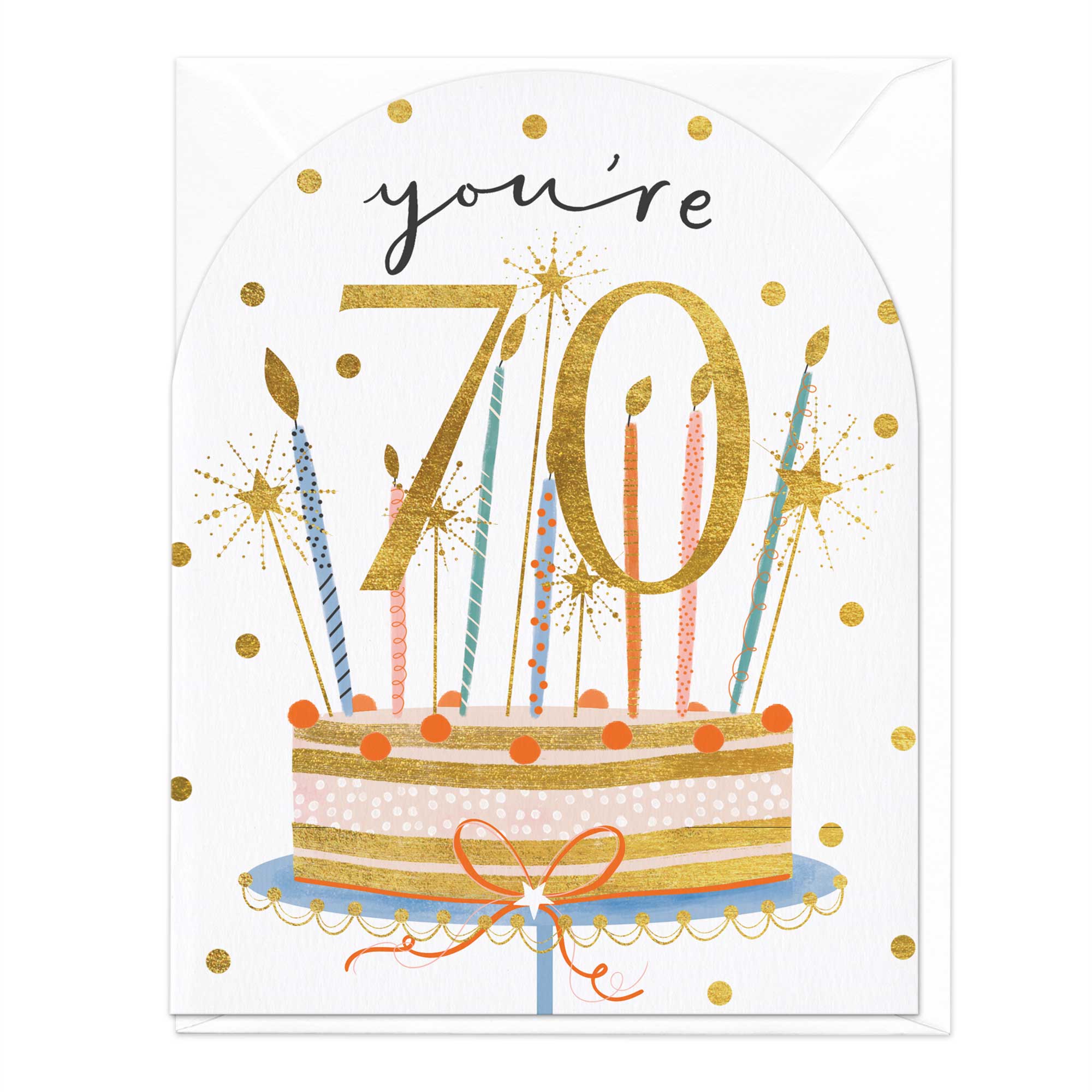 You’re 70 Birthday Cake Card