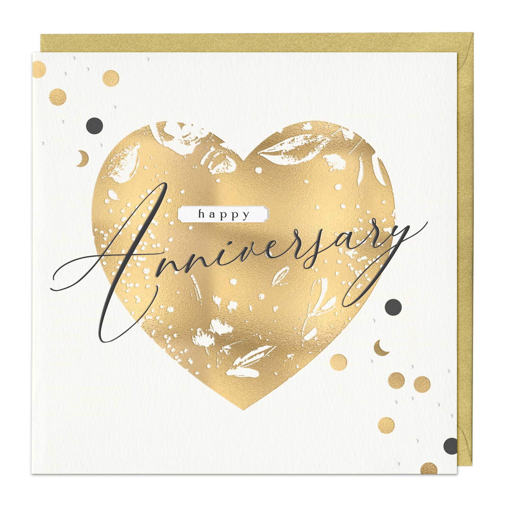 Golden Heart Anniversary Luxury Card