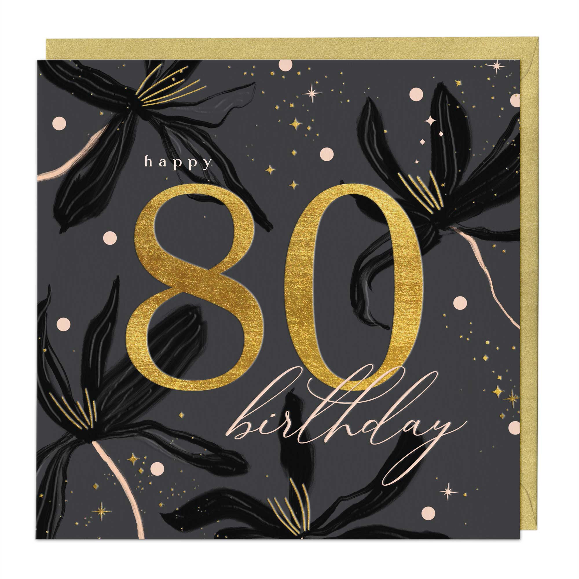 Opulence 80th Birthday Luxury Card