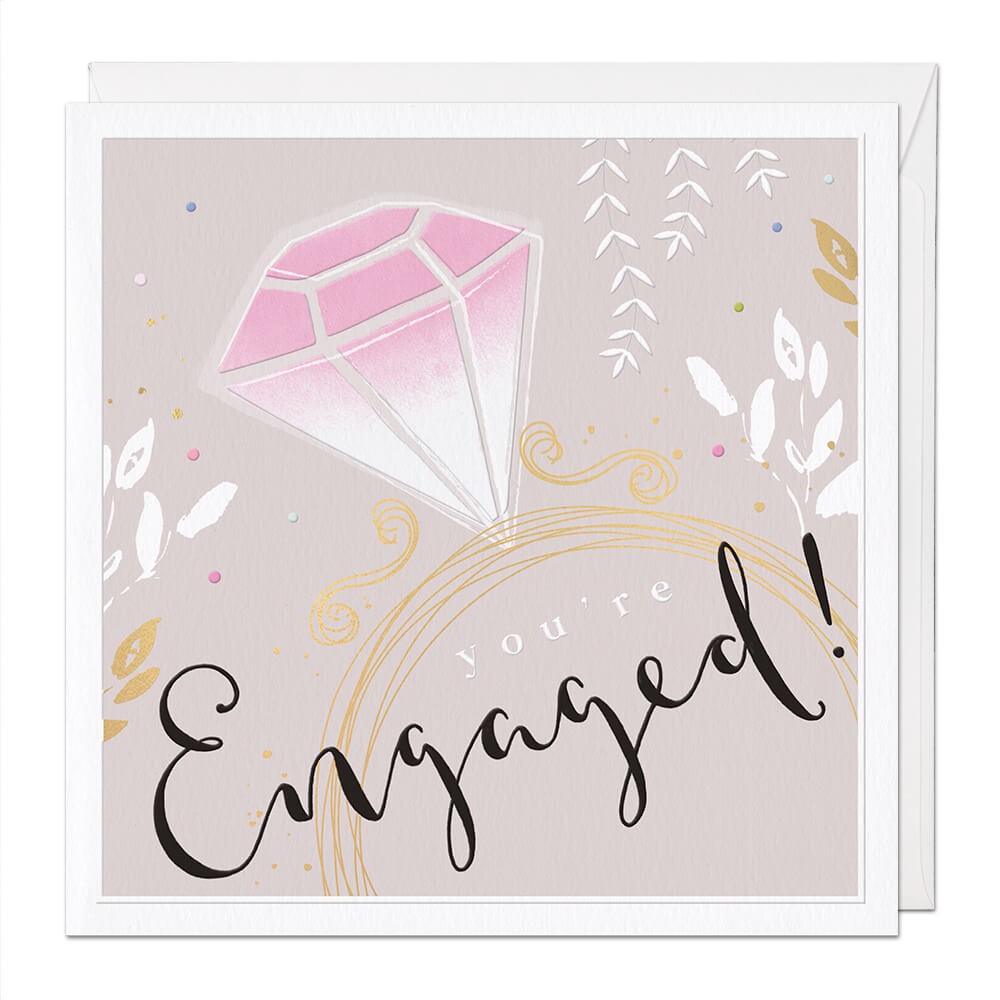 You’re Engaged Luxury Engagement Card