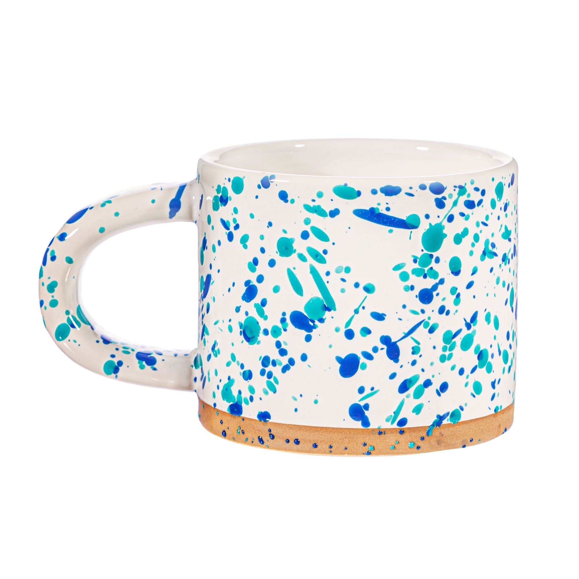 Blue & Green Splatterware Mug