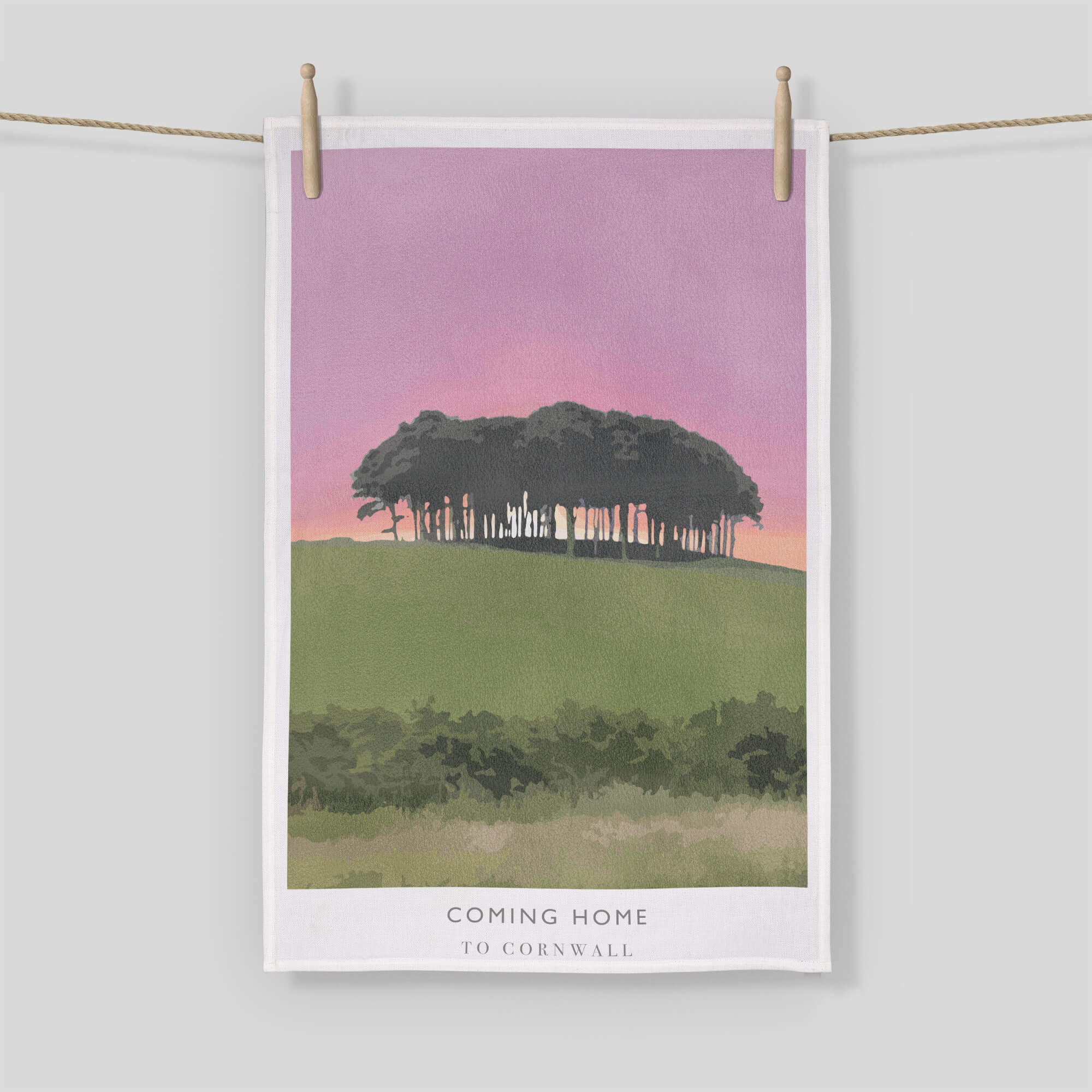 Coming Home Tea Towel