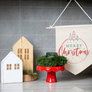 Merry Christmas Canvas Banner