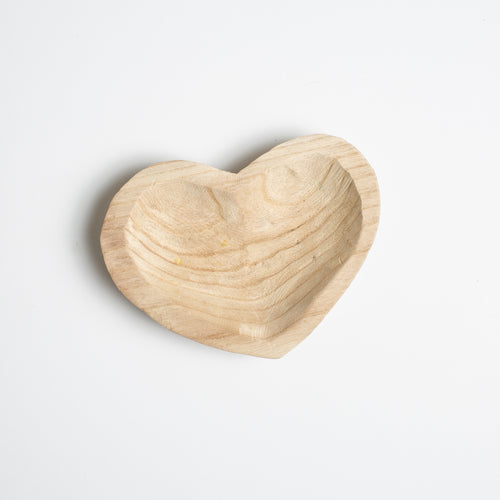 Wooden Heart Bowl