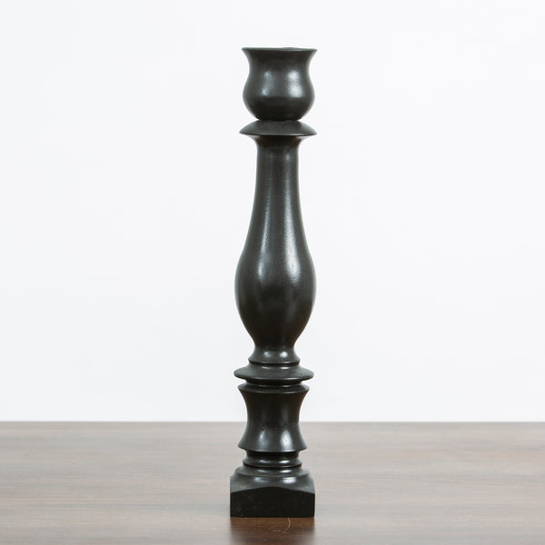 Lily Candlestick Black