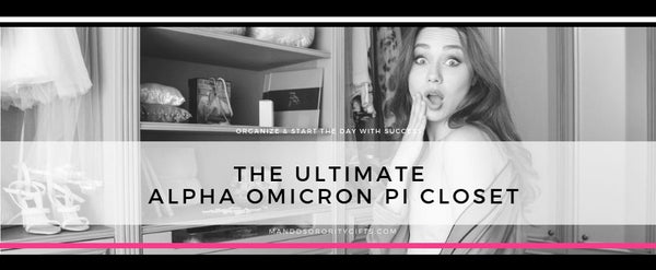 Organize Your Alpha Omicron Pi Closet I Back to College Tips