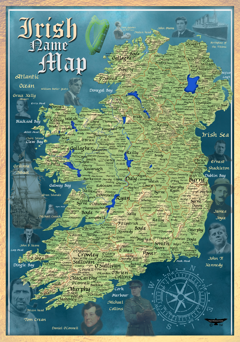irish clan map