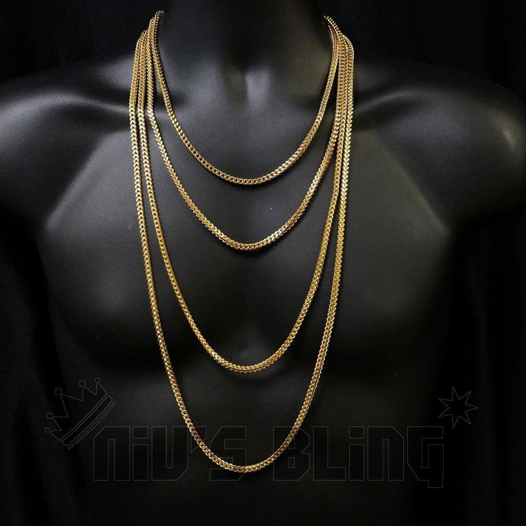 18K 4mm Gold Franco Chain