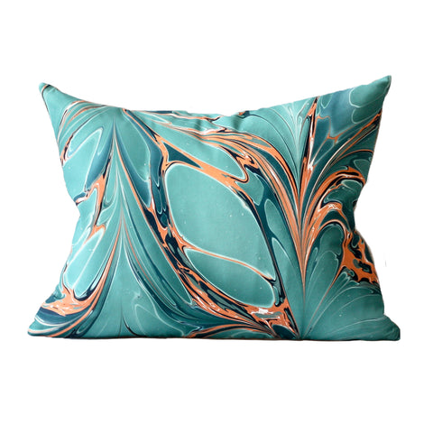 Stone Plume Bird of Paradise Lumbar Pillow by Rule of Three Studio