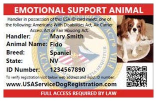 Emotional Support Animal Letter- Housing – USA Service Animal Registration