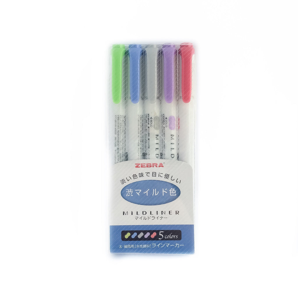 Mildliner Highlighter 5 Set - Cool & Refined Colours