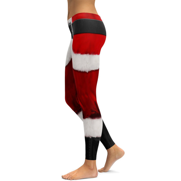 santa yoga pants