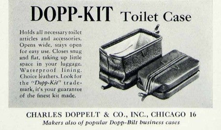 Dopp kit leather wash bag