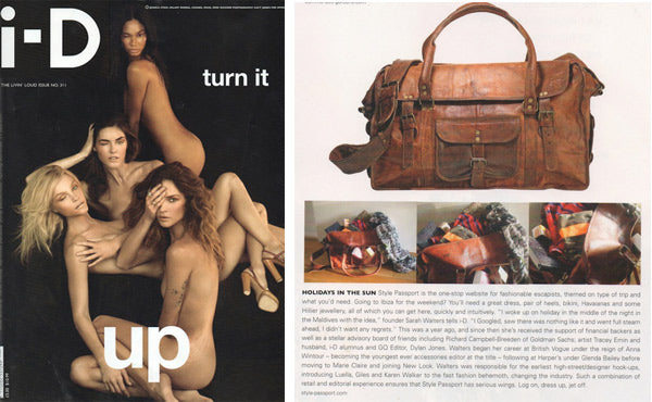 iD Magazine Featuring Vida Vida Travel Bags