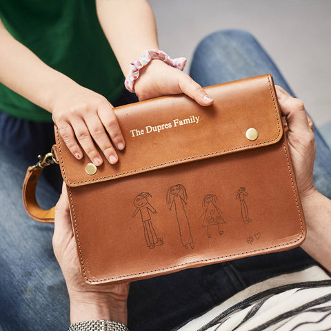 Laser Etched Personalised Family Travel Wallet