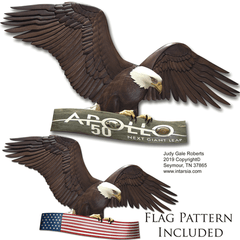 Intarsia Eagle Banner Judy Gale Roberts