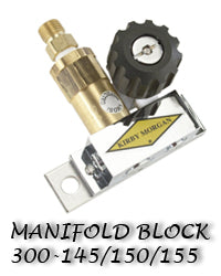 300-145/150/155 Manifold Block Assembly Schematic