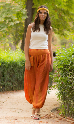 Pantalón Pluma Naranja