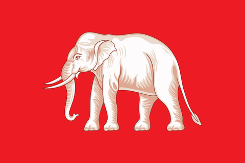 Bandera Elefante de Tailandia