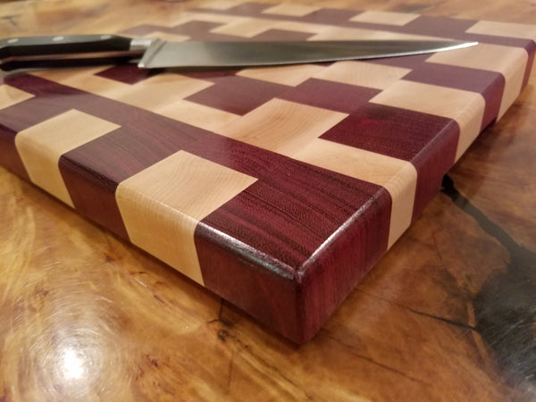 end grain board