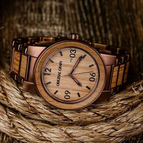 Whiskey Barrel Wood Watch