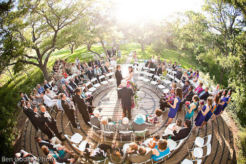 Circular Wedding Ceremony Seating