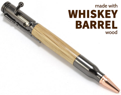 Recycled Whiskey Barrel Bolt Action Wood Ben