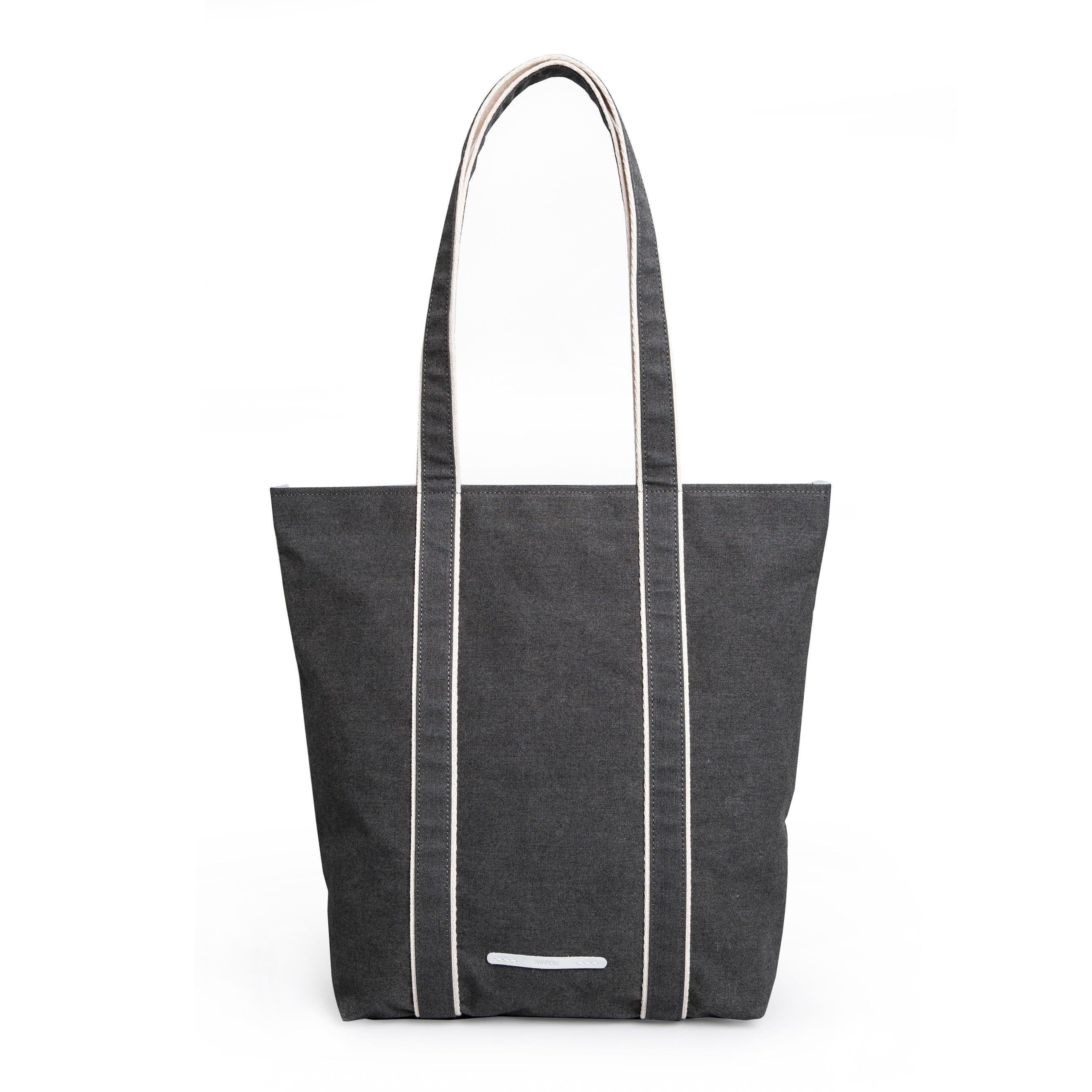 'Shoulder Tote 205' Raw Waxed Black