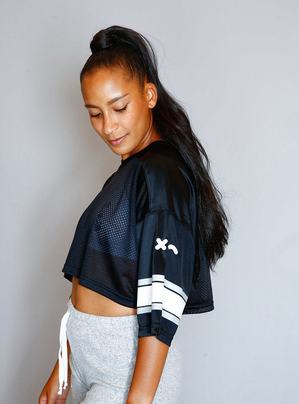 womens cropped football jersey