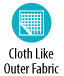 clothlike outer fabric
