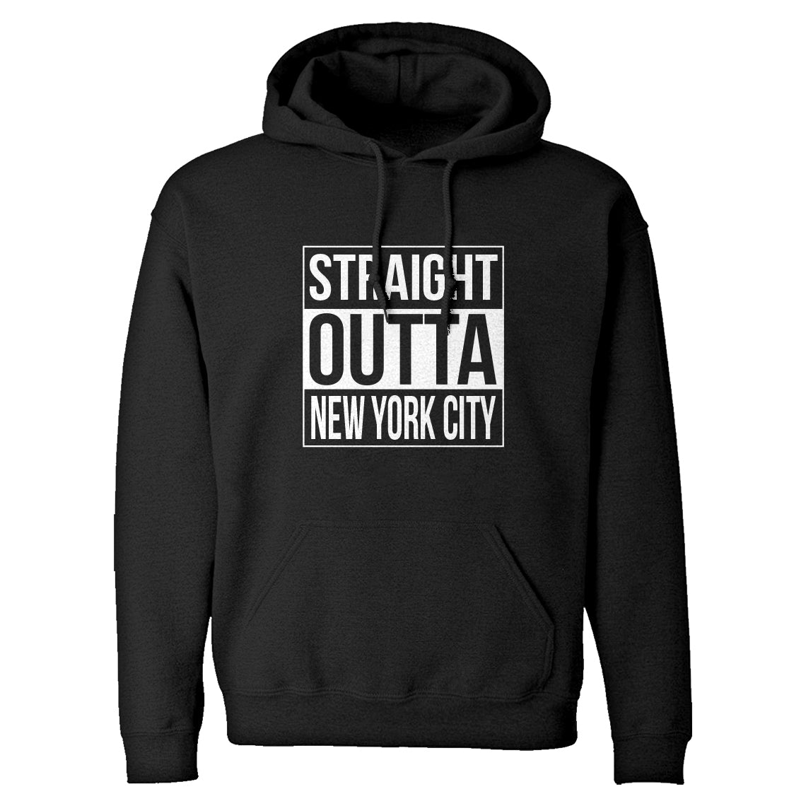 Indica Plateau Straight Outta New York City Unisex Adult Hoodie