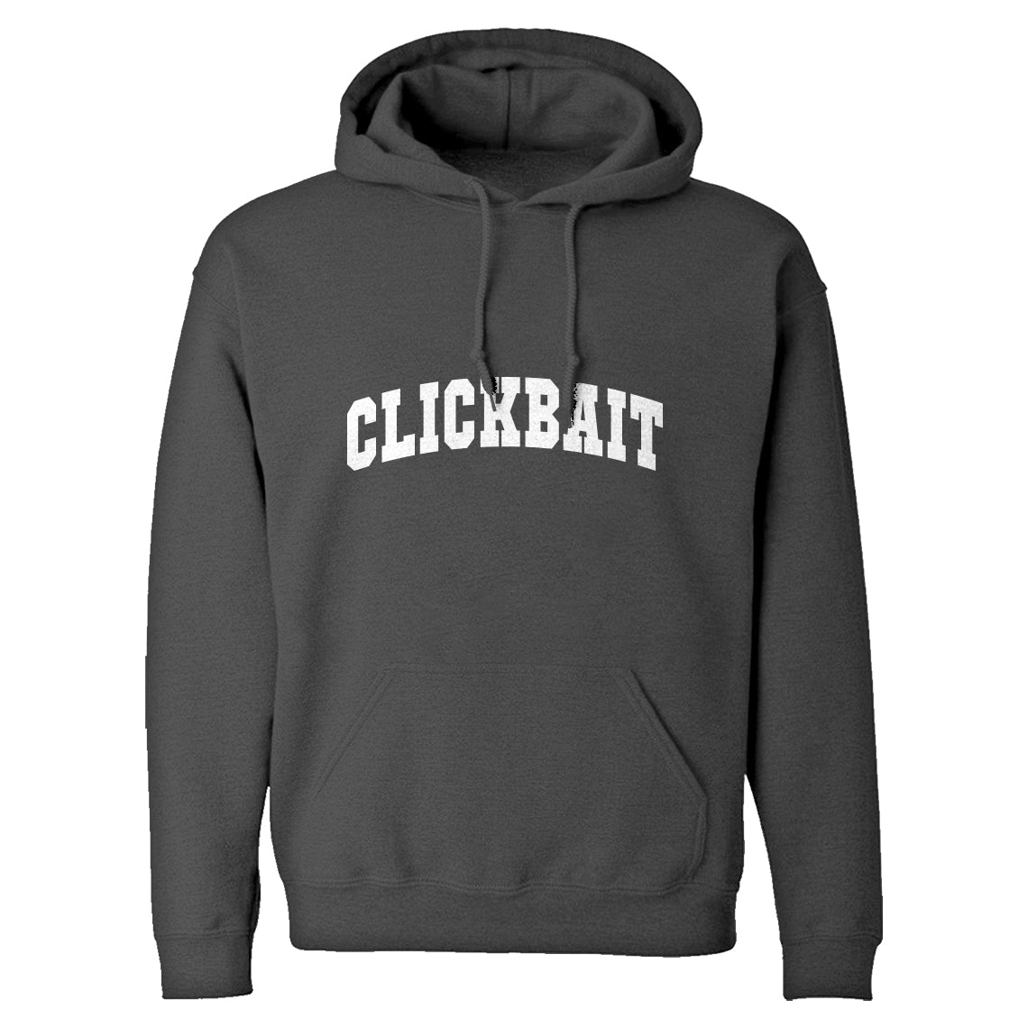 clickbait hoodie grey