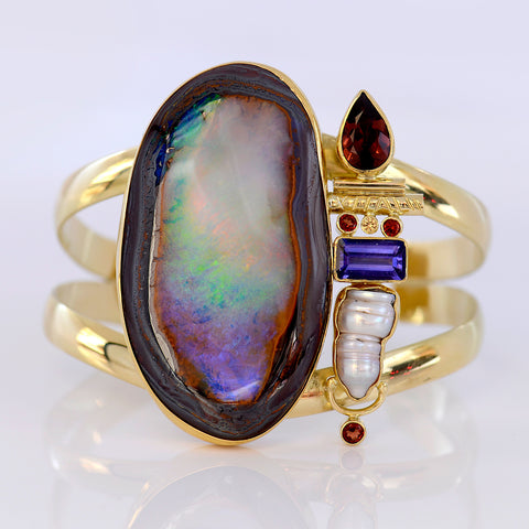 Yowah-Nut-Opal-australian-kalled-kasso-cuff