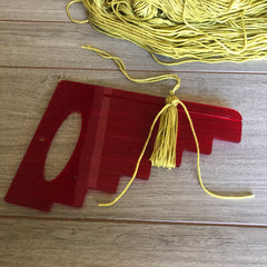 Straw Purse TieredTassel