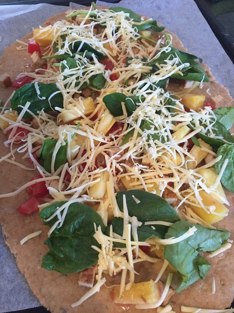 We love making homemade pizza's at our place. It's a fun family activity and everyone can choose their own toppings. We make this really yummy homemade dough which we roll out thin for a crispier pizza base. We love plant based veggie pizzas with dairy free cheese for the top, and seeds rolled into the base for some ex...