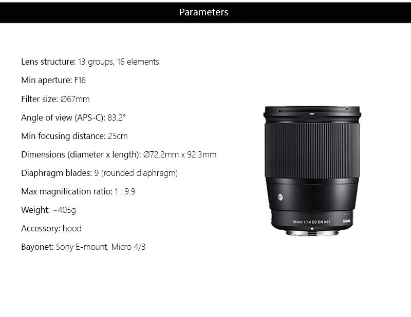 Sigma 16mm price in india