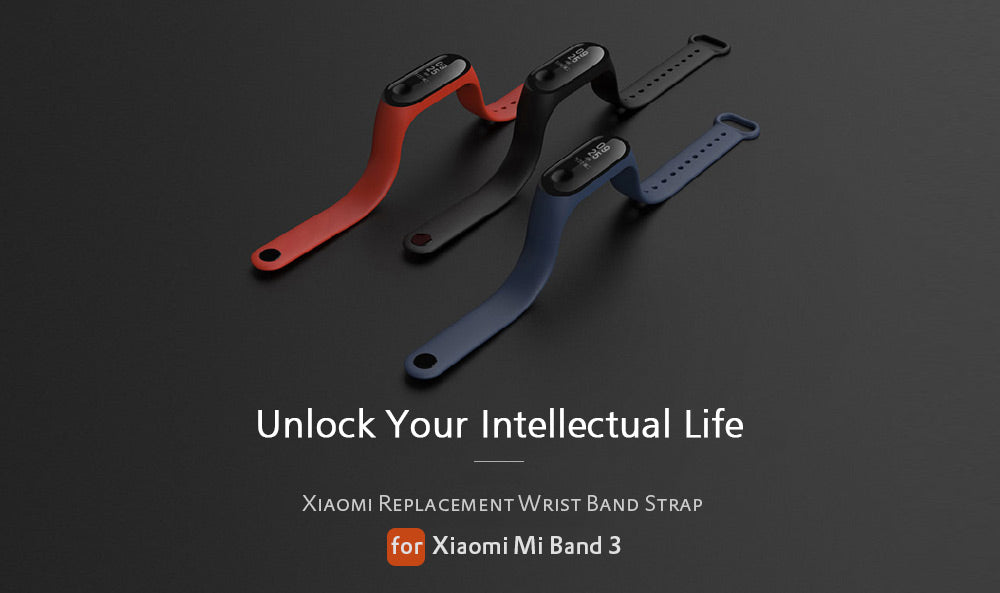 Mi band 3 original straps india red blue