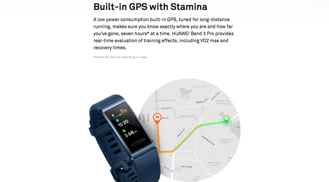 Huawei Honor Band 3 Pro GPS (Global Version) NFC India