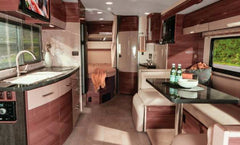 Class C motorhome interior