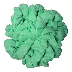Mint green cotton scrunchie