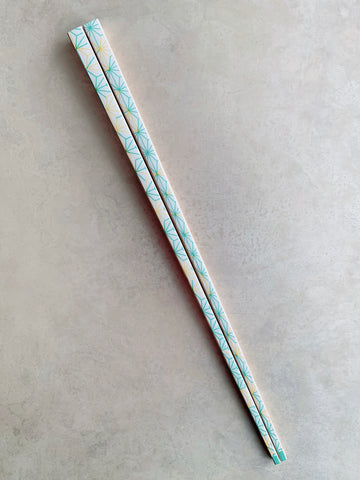 Chopsticks Asanoha Blue