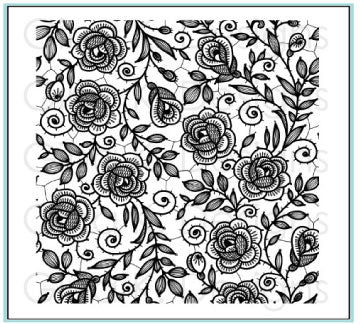 Black seamless lace pattern with rose on transparent background Stock  Vector