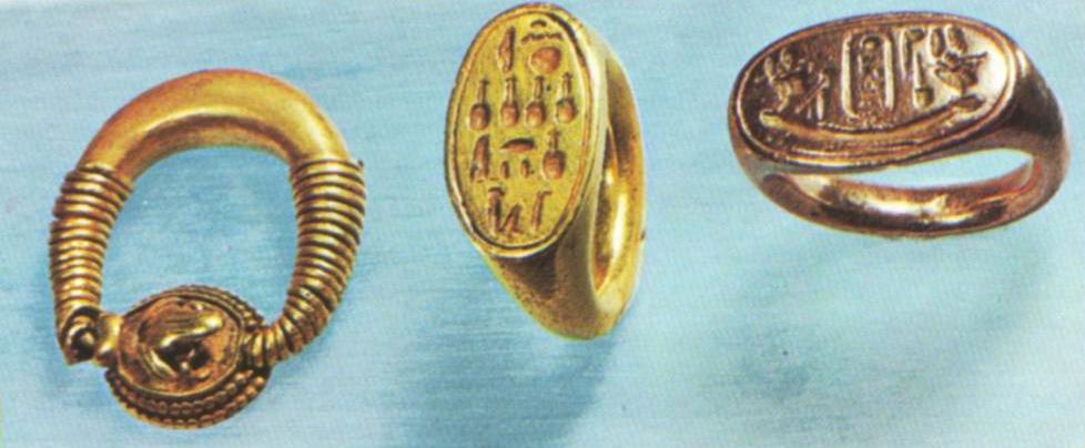 Ancient Egyptian signet rings