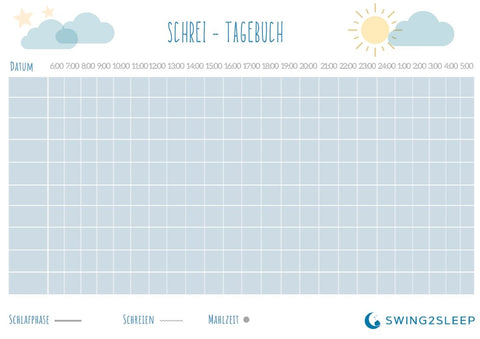 Schreitagebuch Tabelle